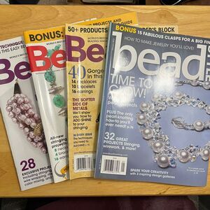 Magazine Lot BeadStyle May 2010 Jan and Nov 2011 Jan 2012 Jewelry Making Crafts